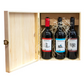 Wooden Box 3 Bottles of 75cl